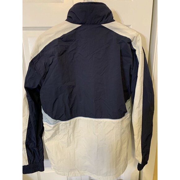 Hollister Men’s Sz S jacket 1/2‎ Zip Windbreaker Blue White Pullover - Picture 9 of 9